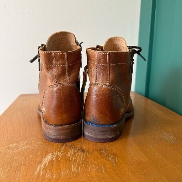 Bed|Stu Women’s Bonnie II Vegetable Tan Leather Lace Up Combat Ankle Boot - Picture 4 of 13